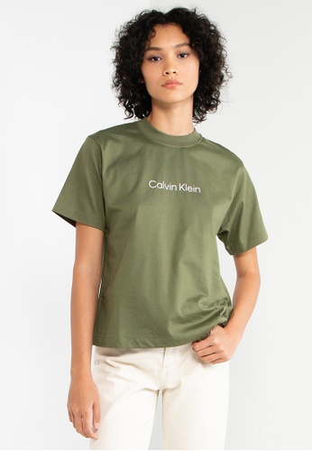 Calvin Klein green Logo Tee - Calvin Klein Jeans Apparel 06F15AA74AD741GS_1