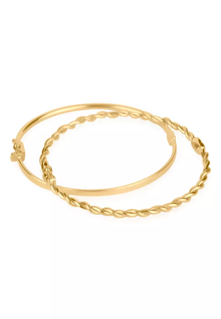 Buy Foundry Rope Bangle 14k Gold 2026 Online | ZALORA Philippines