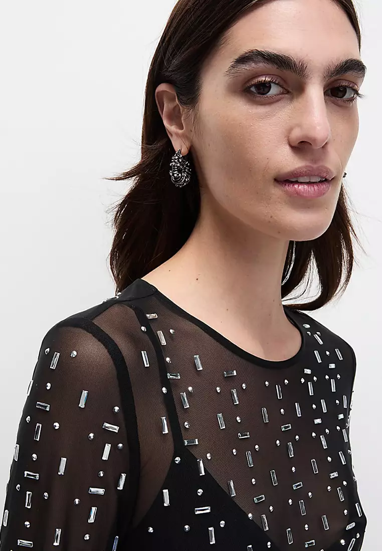 Embellished Midaxi Column Dress