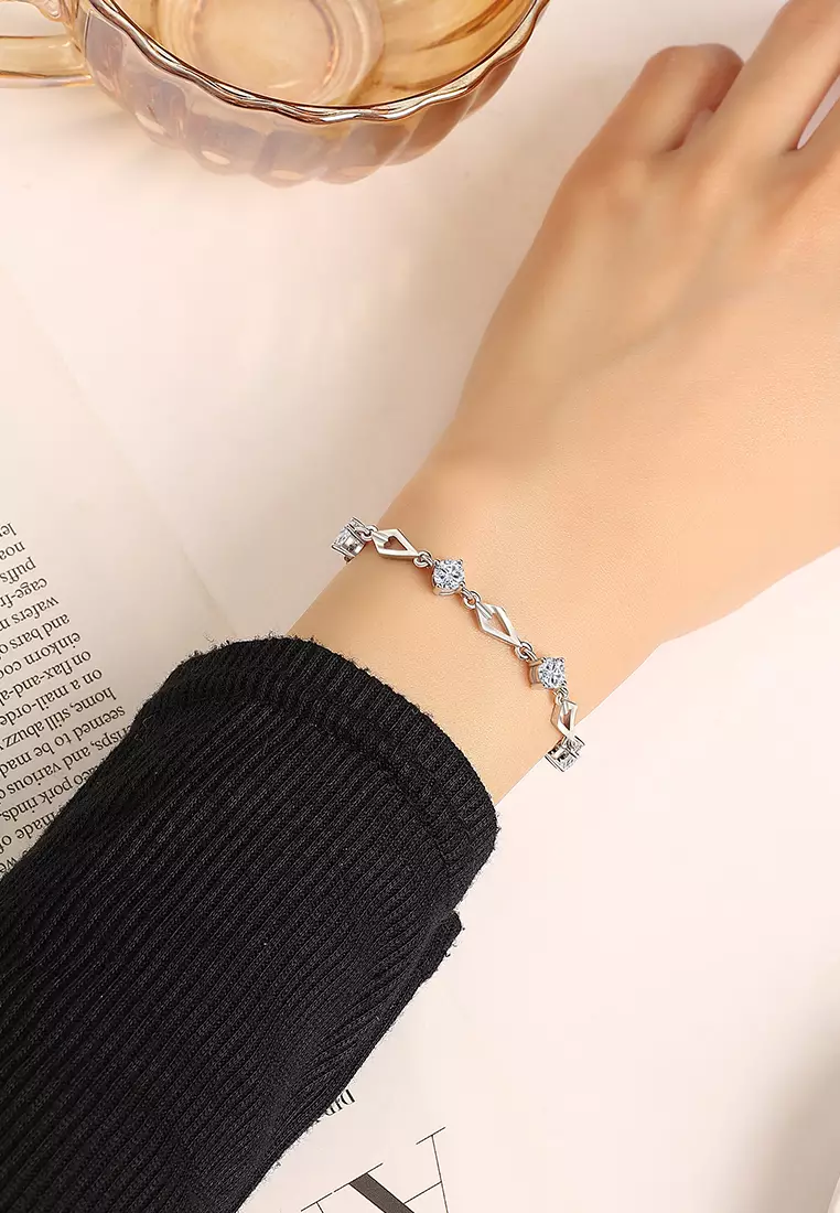 Gelang Wanita Perhiasan Berlian Mewah Fashion Korea Original Bracelet