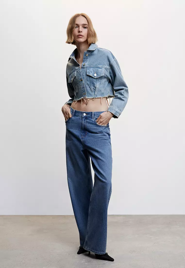 Frayed Hem Denim Jacket