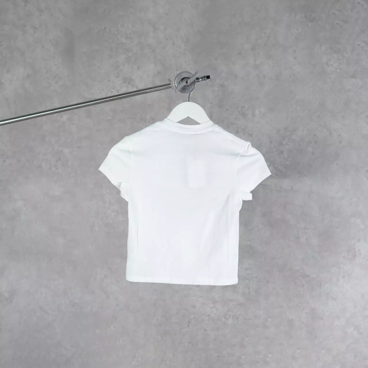 Kaos MARDI MERCREDI DOG PURPLE WHITE CROP TEE 100% ORIGINAL