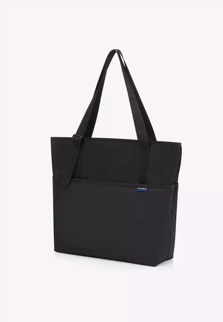 Travel Essentials Foldable Tote Bag Black