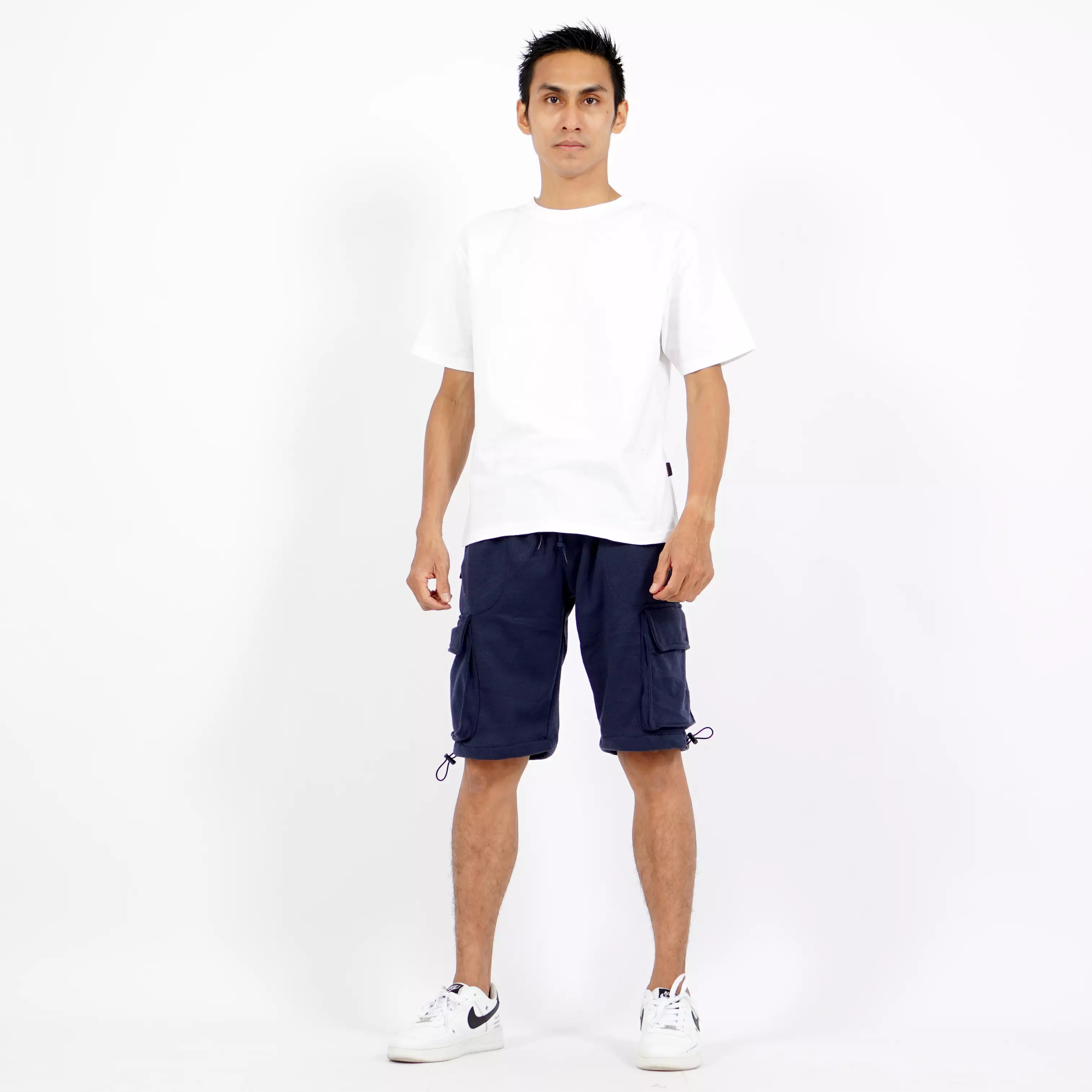 JUAN Celana Pendek Cargo Pria Celana Cargo Pendek Pria Short Cargo Pants - NAVY
