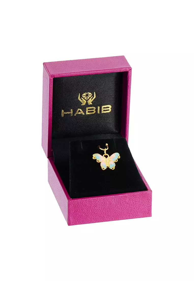 HABIB 999/24K Yellow Gold Pendant (Butterfly) 9GP00830225