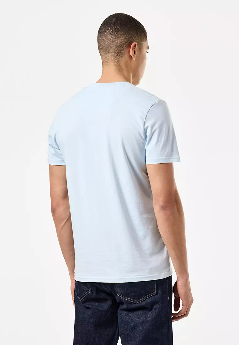 MENS OCEAN WAVE KINKY AFRO GRAPHIC TEE