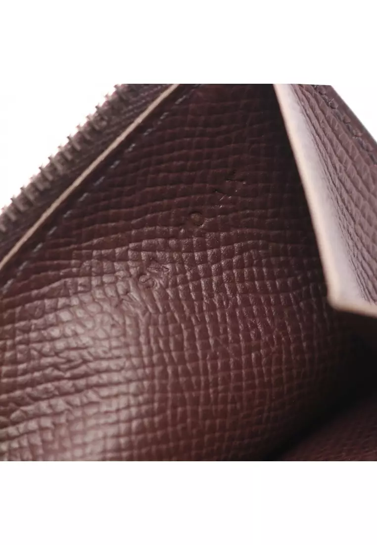 Pre-Loved Hermès bear souffle Verso mauve pail Rouge Serie Bi-fold Long Wallet Veau epsom Light pink silver hardware W engraved