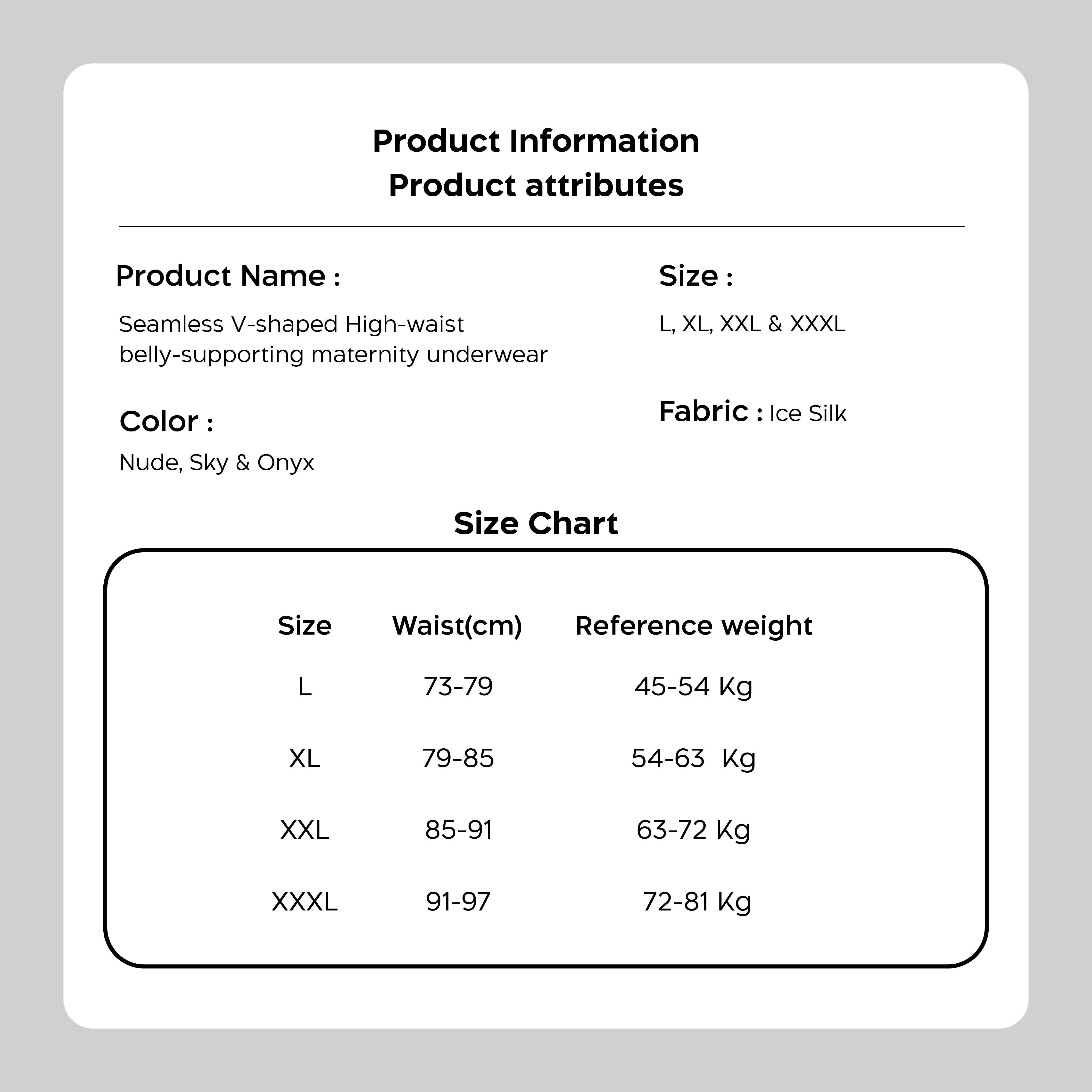 Nathalie Maternity High Waist Panties 1 pcs NTCM 3496 - Beige