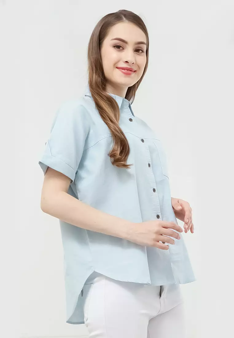 Urban Exchange Alisha Blue Shirt