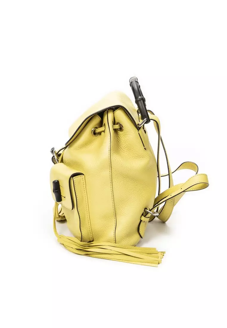 Buy Gucci Pre-Loved Medium Bamboo Tassel Backpack 2026 Online | ZALORA