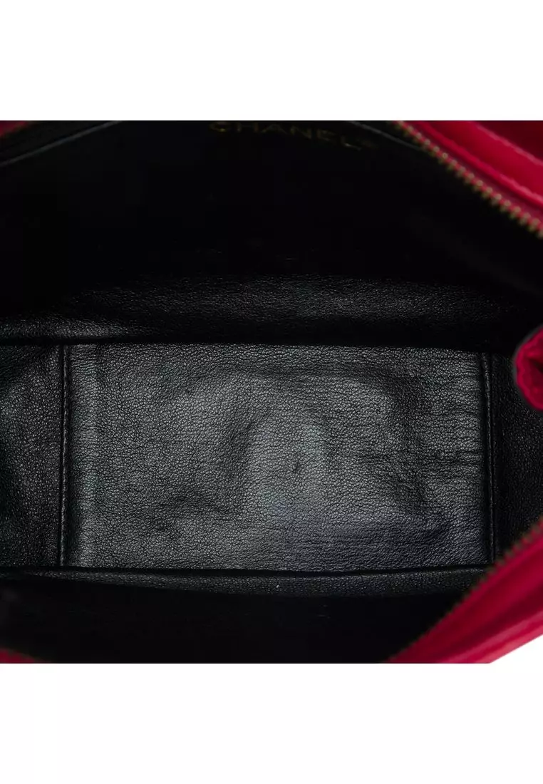 Pre-Loved Chanel Cc Quilted Satin Tassel Chain Shoulder Bag
