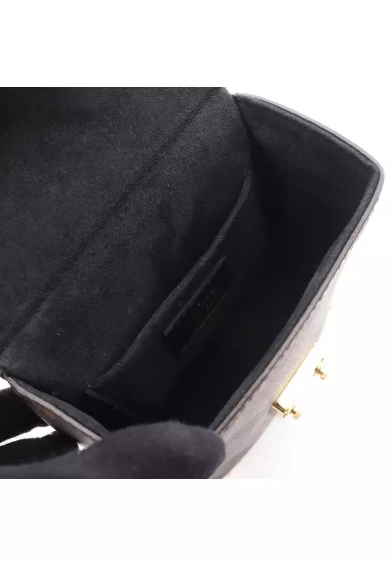 Pre-Loved Louis Vuitton Camera Box monogram reverse Handbag PVC leather Brown 2WAY