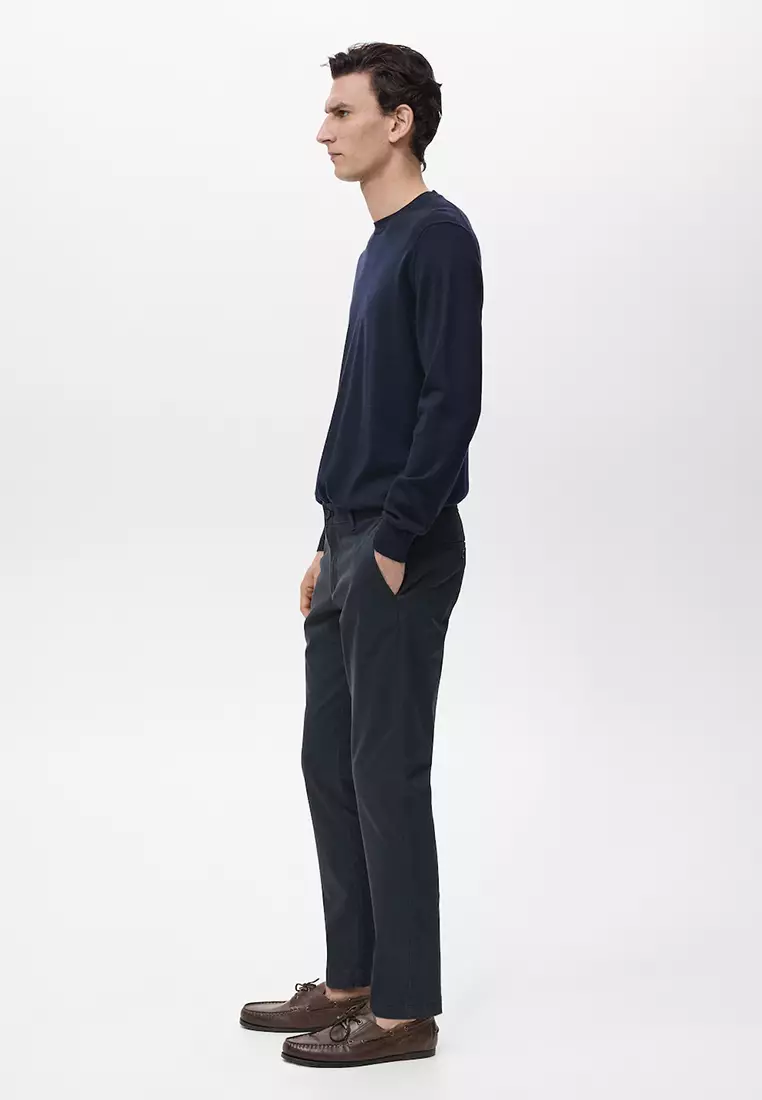 Prato Cropped Tapered Chino Trousers