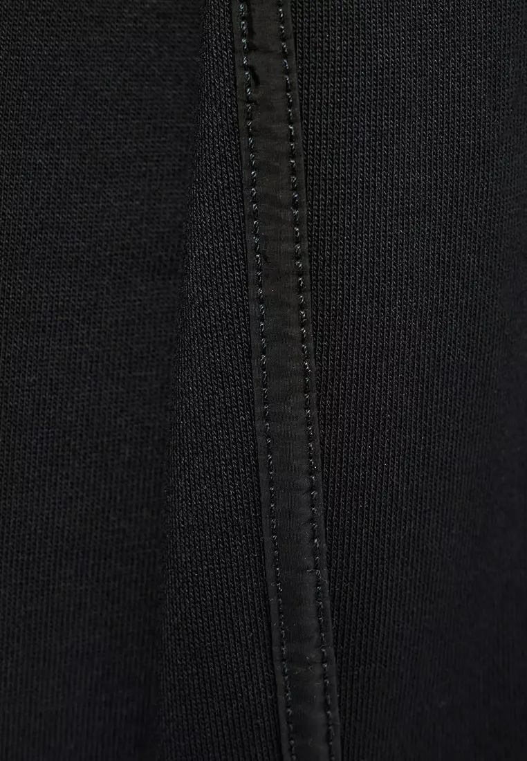 MENS BLACK THUNDER CREW WITH PARACHUTE BINDING