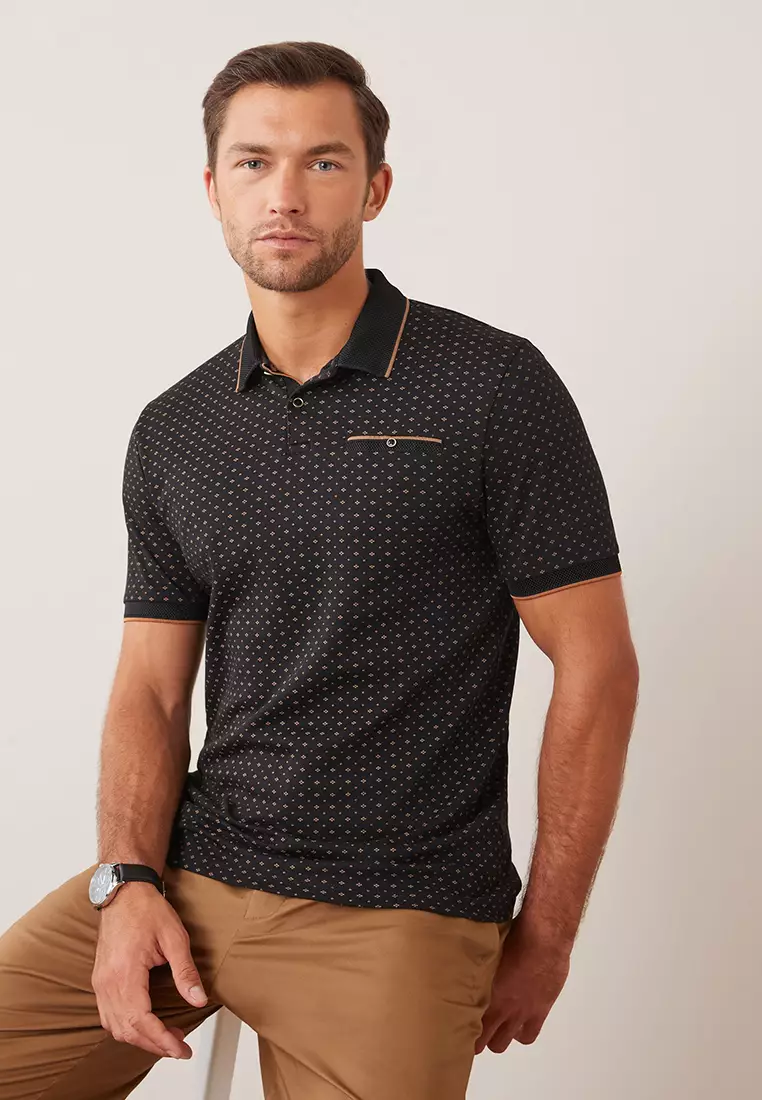 NEXT Geo Print Polo Shirt 2024 Buy NEXT Online ZALORA Hong Kong