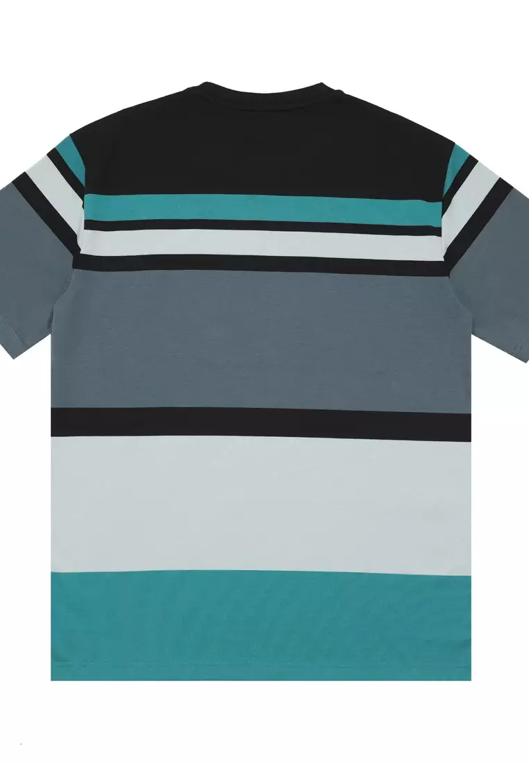 POLICE T-Shirt Salur Bordir Cotton Premium Tebal Pria