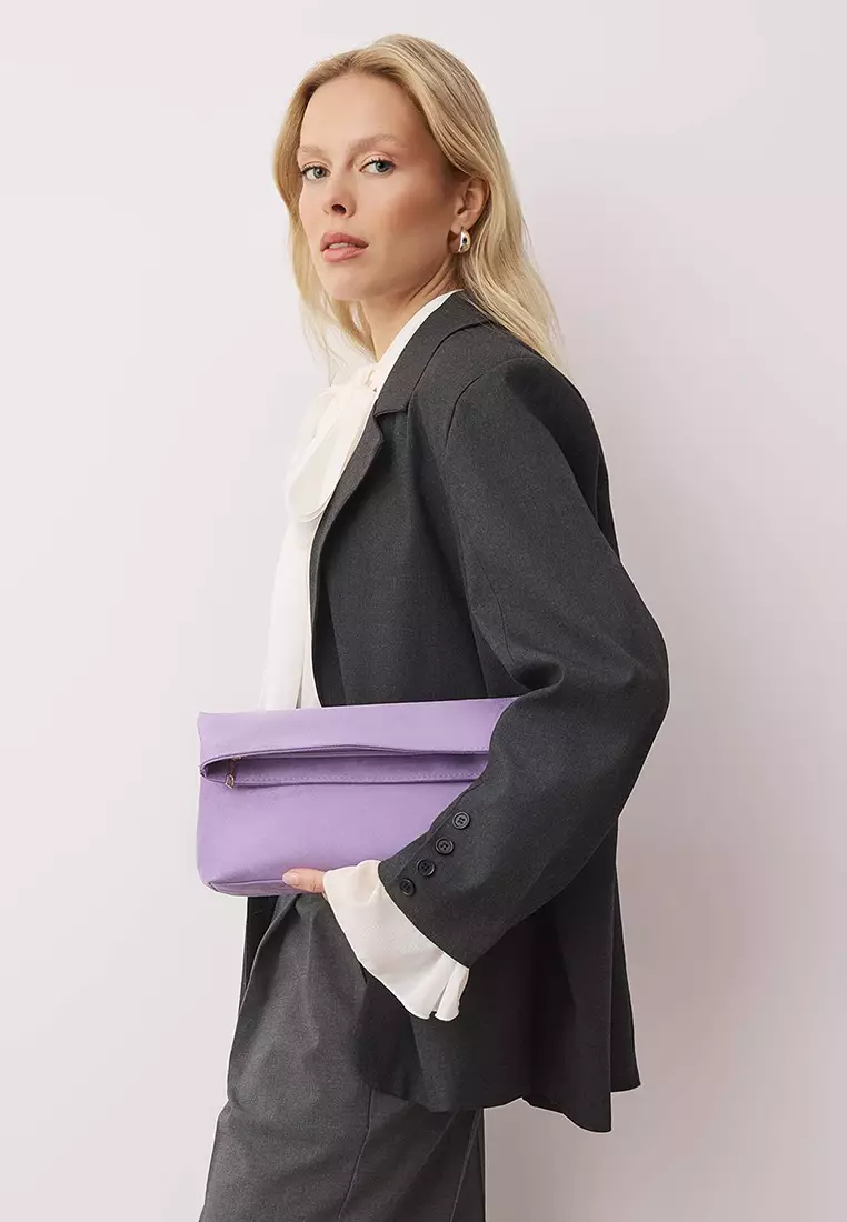 Nubuck Mini Size Clutch Handbag