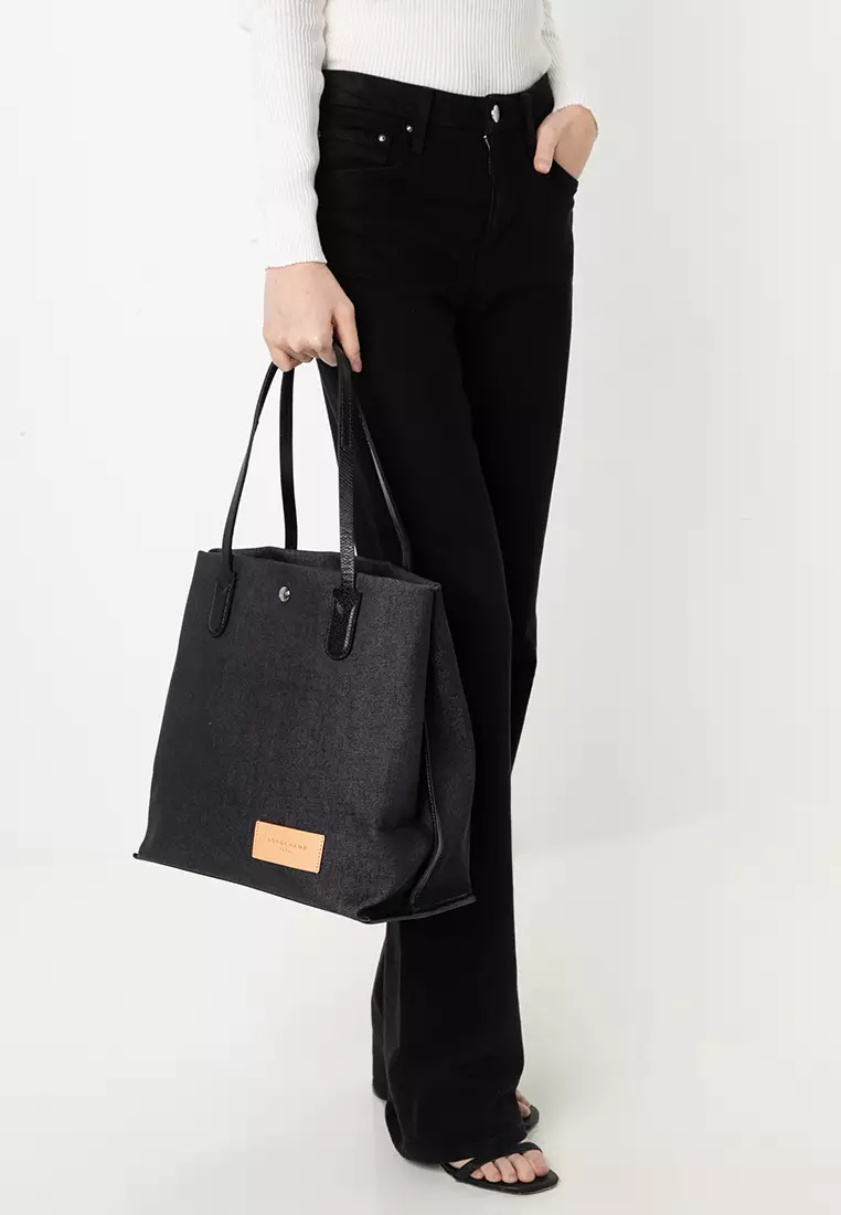 LONGCHAMP Essential L Denim Tote Bag (tr) 2025 Buy LONGCHAMP