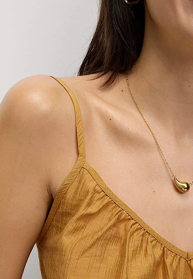 Lyocell Rich V-Neck Cami Top