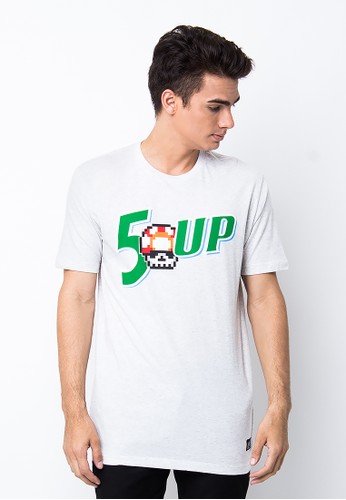 Endorse Tshirt Wl 7Up Cover Misty White END-PB019