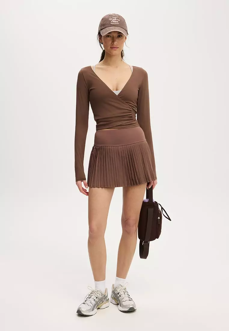 Shaped Pleated Skirt