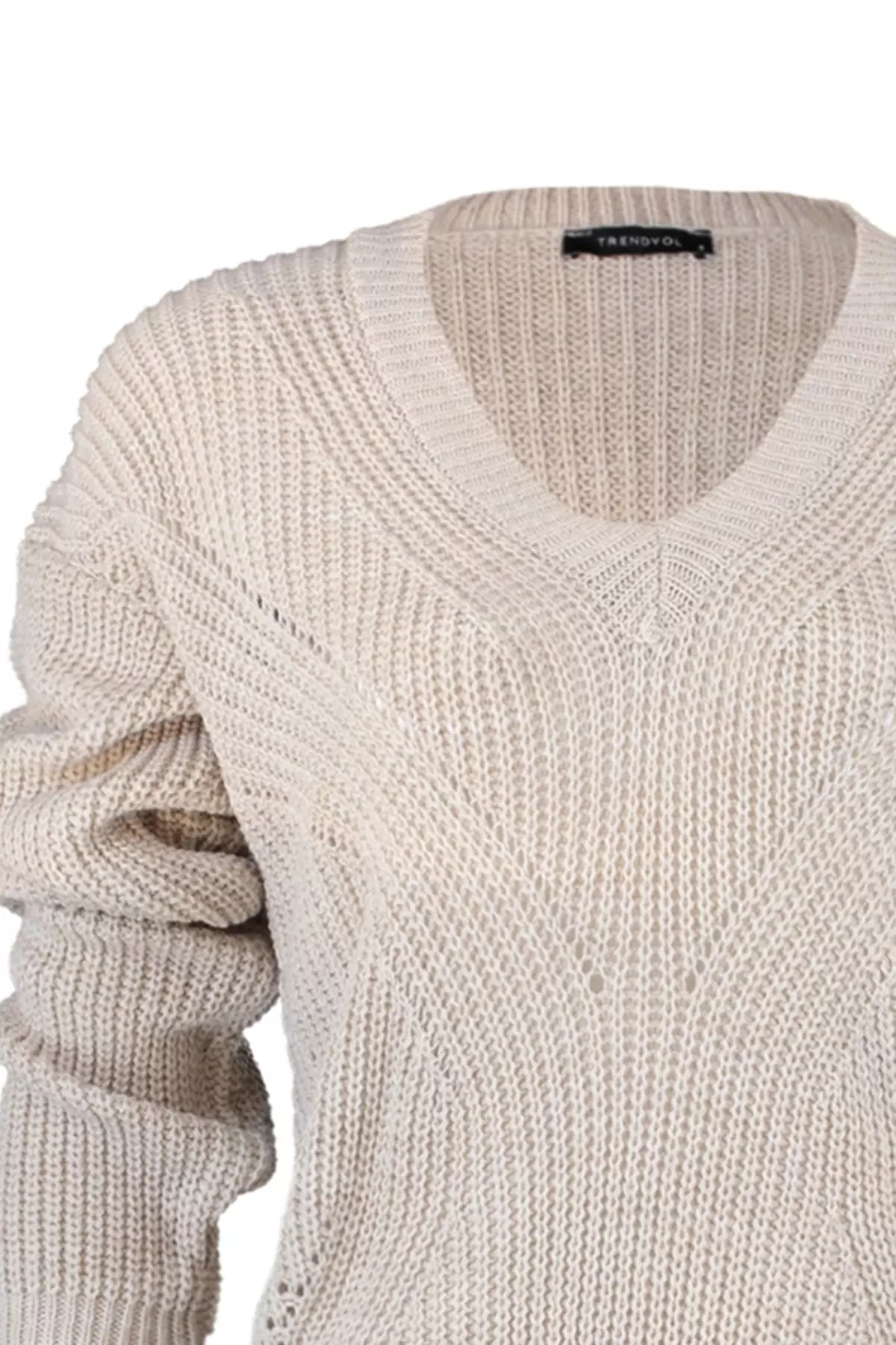 V-Neck Knit Sweater