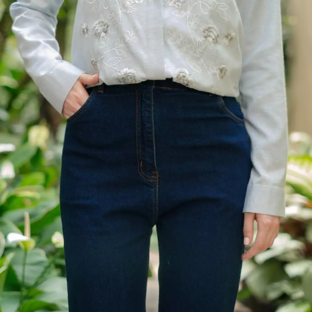 Trixie Pants Dark Navy - Celana  Bawahan Muslim Wanita