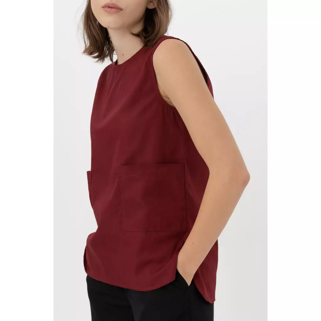 Sleeveless Blouse Fecilia Maroon