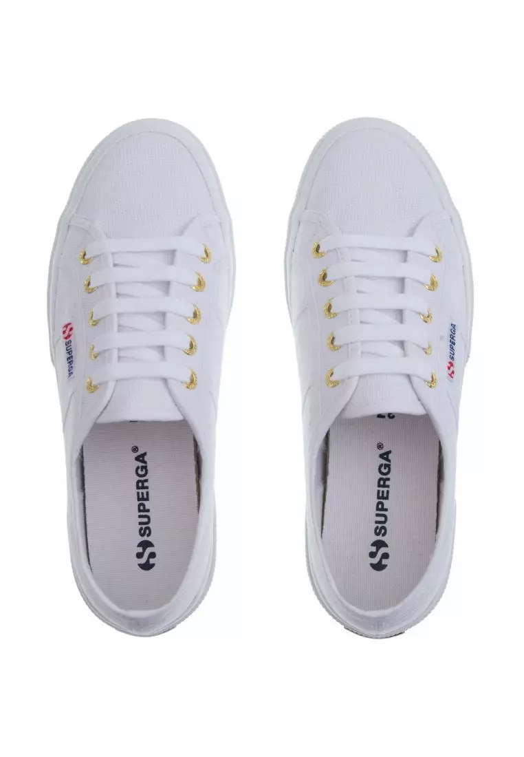 2750-Cotu Classic White Pale Gold Sneakers
