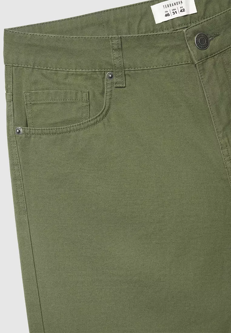 Men's 5-Pocket Cuffed Shorts
