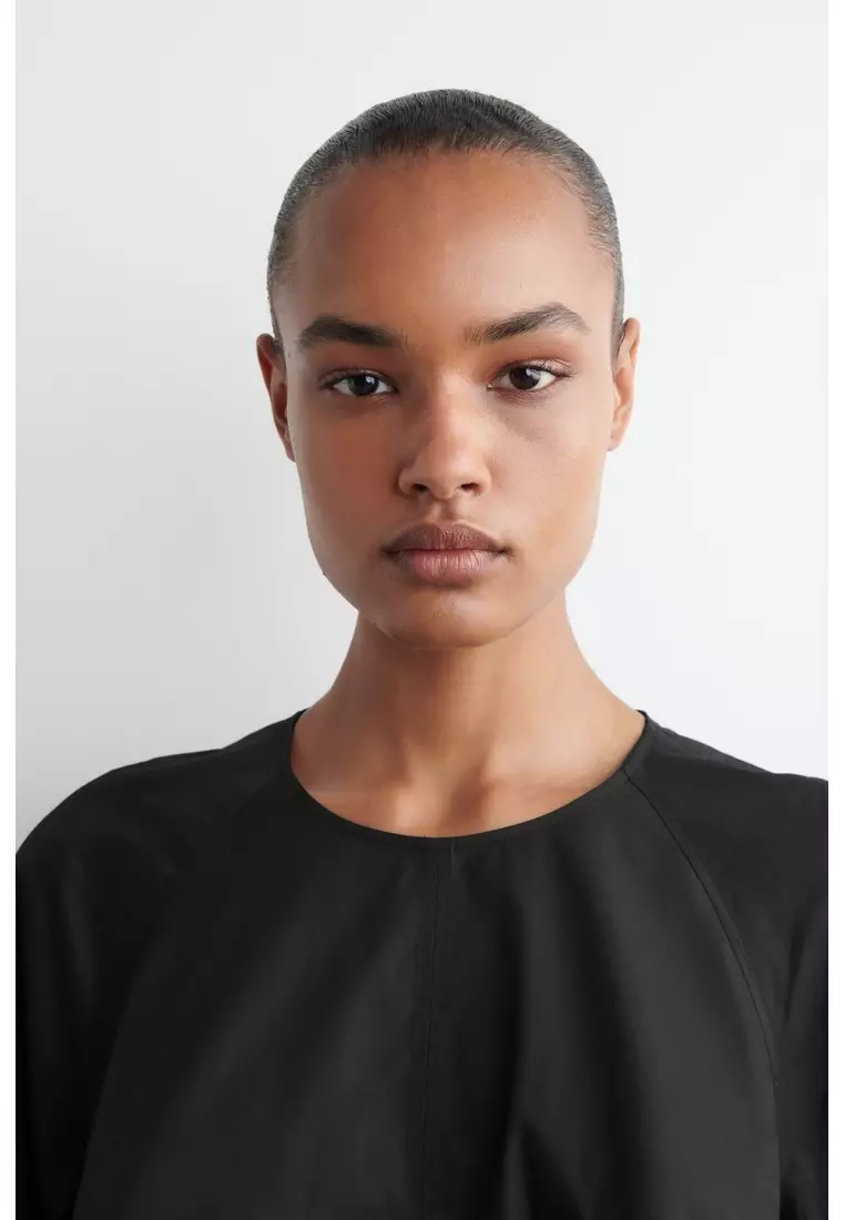 TIE-BACK A-LINE MINI DRESS