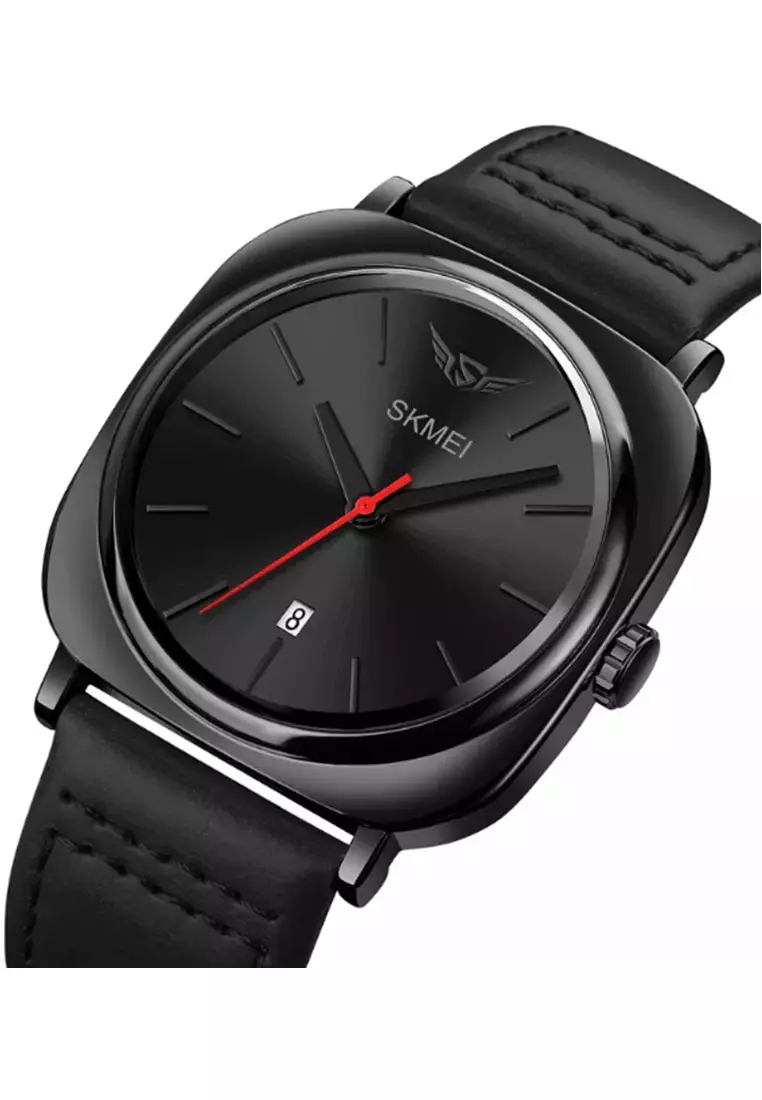 Jam Tangan Analog Pria Waterproof Strap Tali Material Leather IR37 ORIGINAL