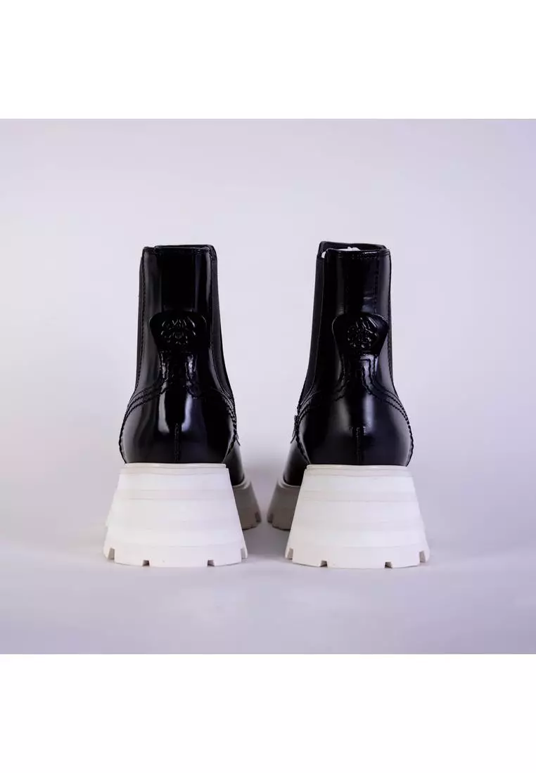 Alexander mcqueen white boots shop