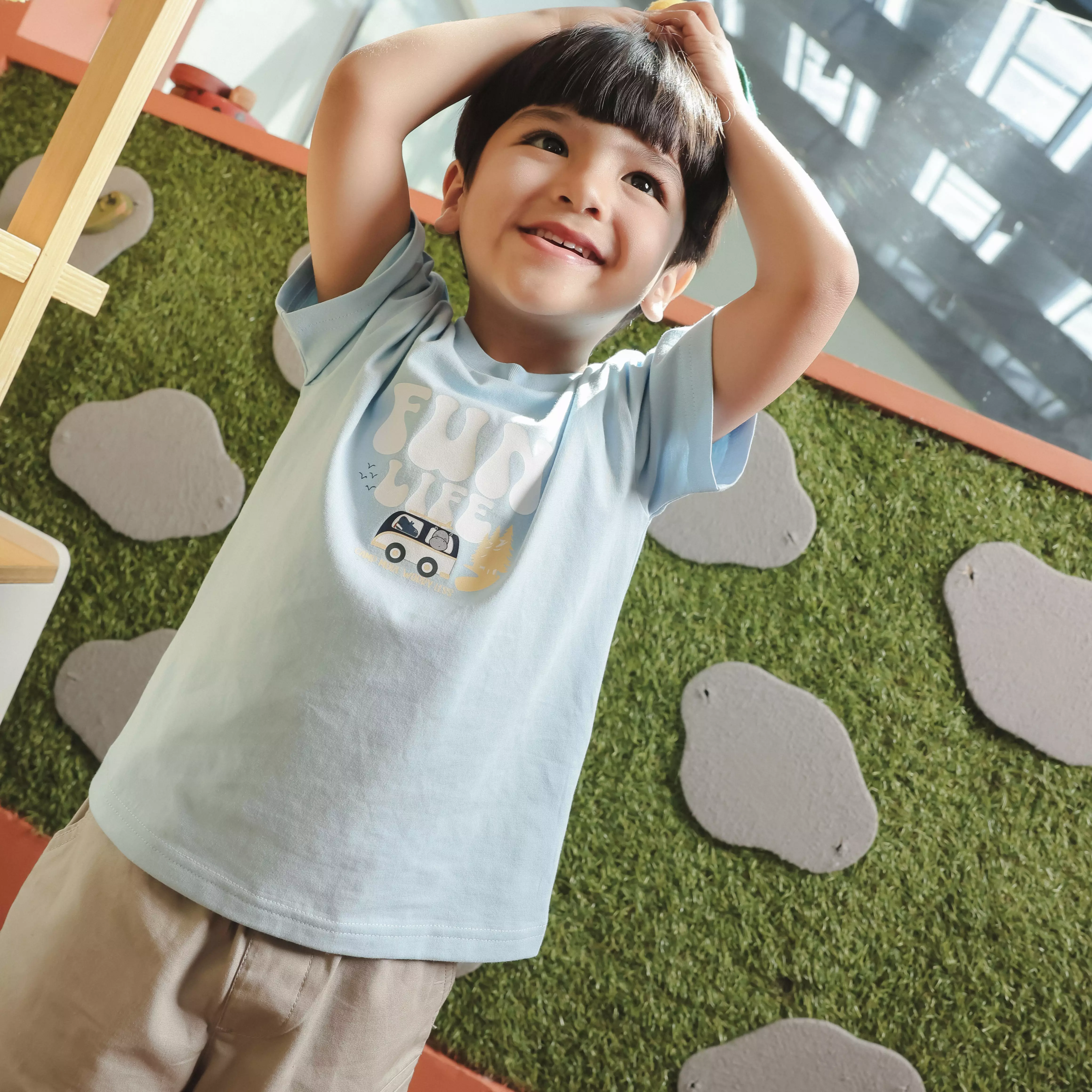 Qna Boy Noah Celana Pendek Katun Anak Sage