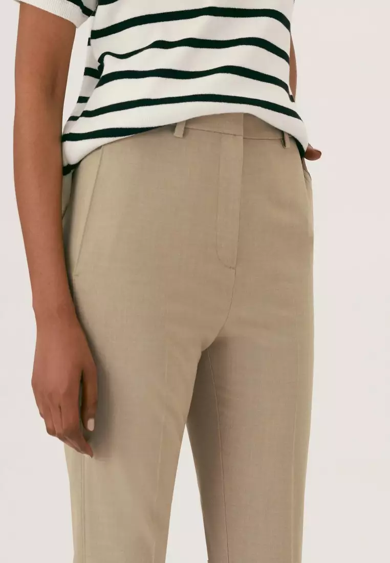 Buy MARKS & SPENCER Slim Fit Ankle Grazer Trousers With Stretch 2024 Online