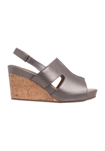 Hush Puppies Womens Joseline Wedges Gunmetal