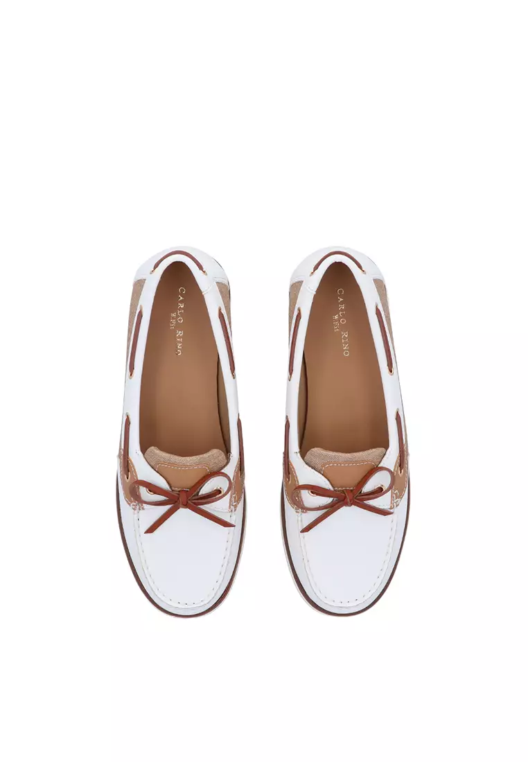 White Seafarer Loafers