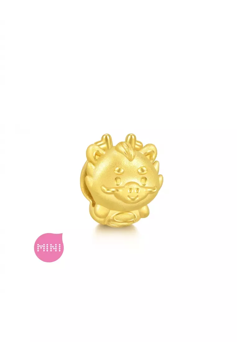Charme 999 24K Gold Chinese Zodiac Dragon Charm 93695C (Bracelet not included)