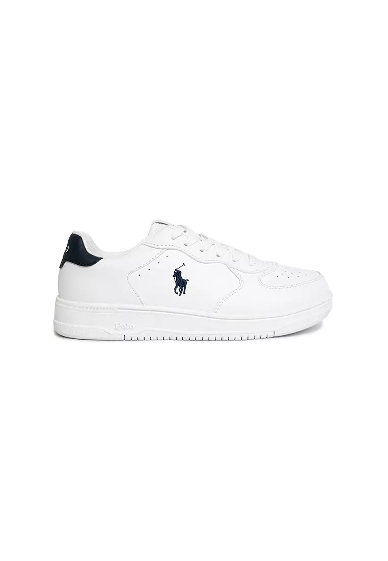 Discount on Polo Ralph Lauren  shoes - SKU: Masters Court 25SS Sneaker - White/Navy (2436102)