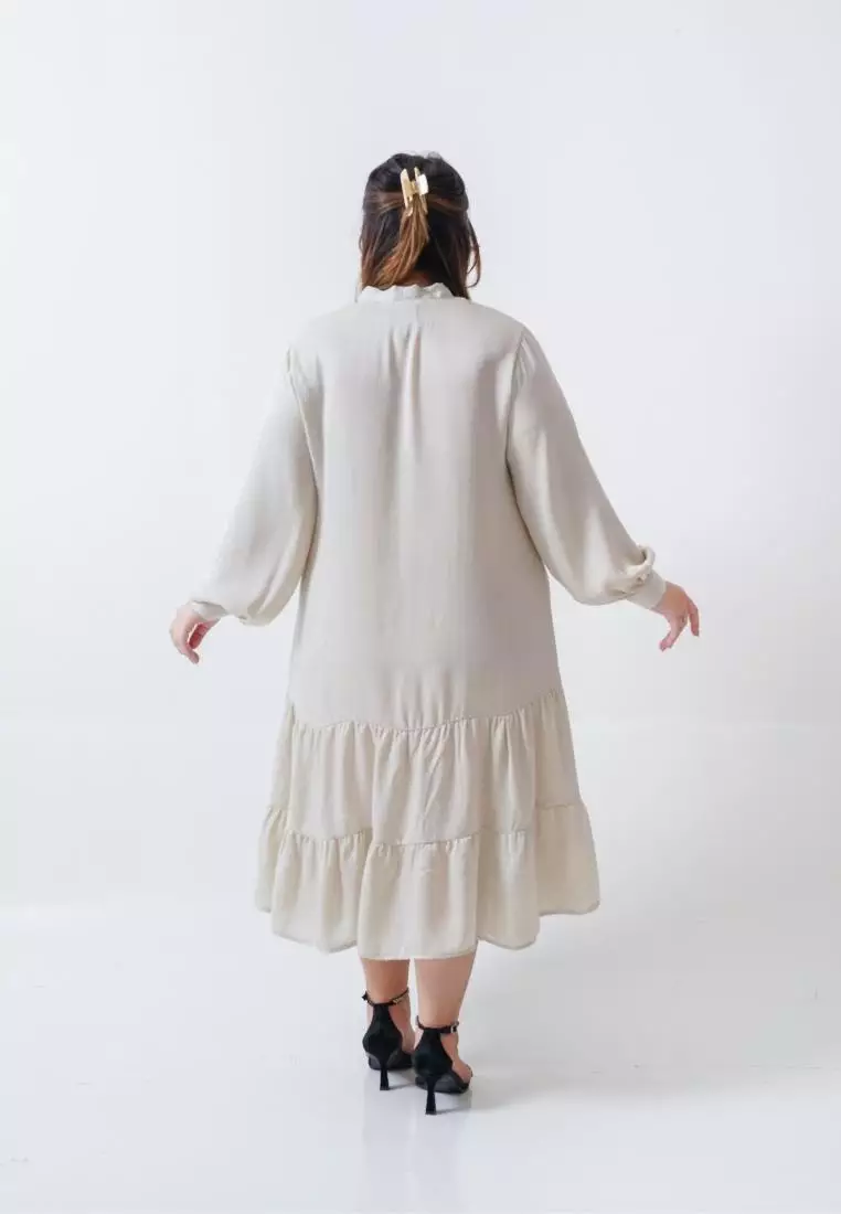 Plus Size Long Dress Ollenca pearl