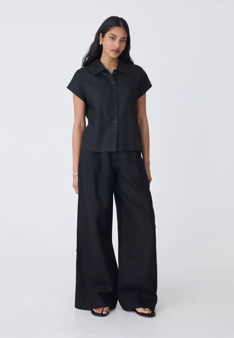 Ami Linen Collar Shirt