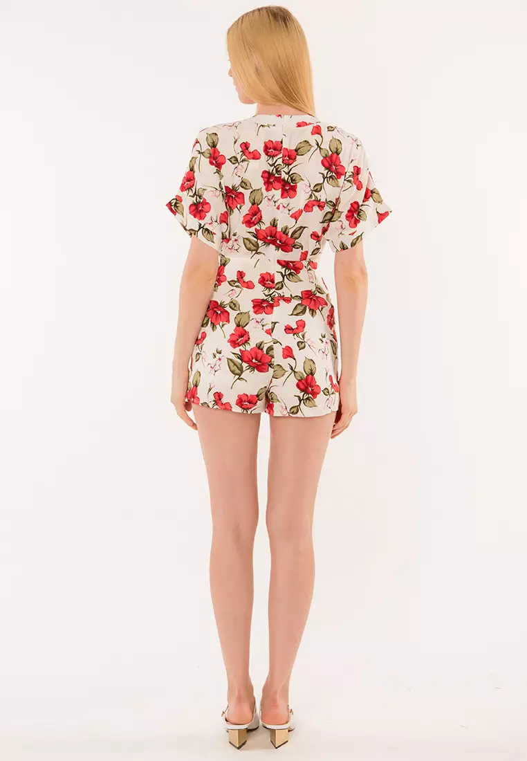 Buy Plain B. Plain B. Floral Playsuit Online | ZALORA Malaysia