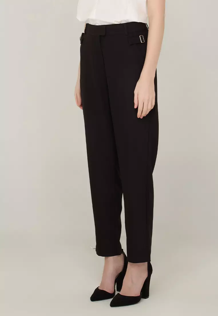 Jhayne Slim-fit Pants with Buckle Detail