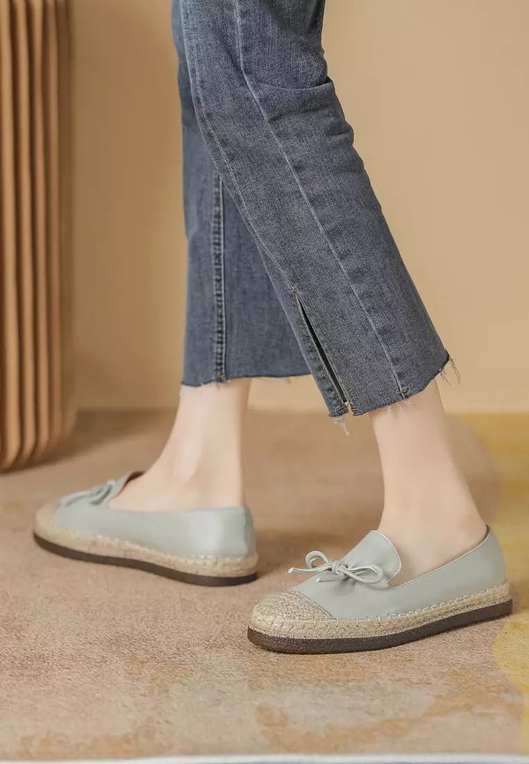 Faux leather espadrilles shop