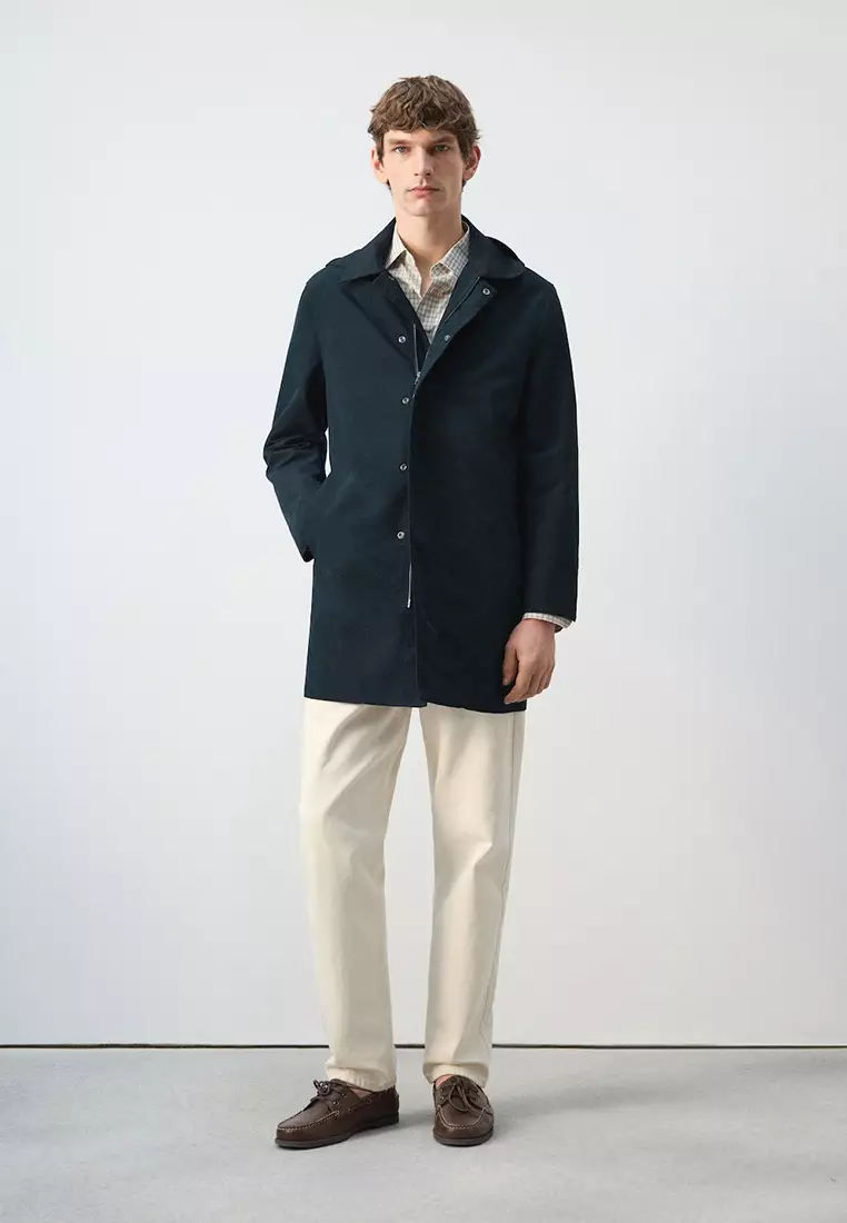 Water-Repellent Parka Jacket With Removable Hood