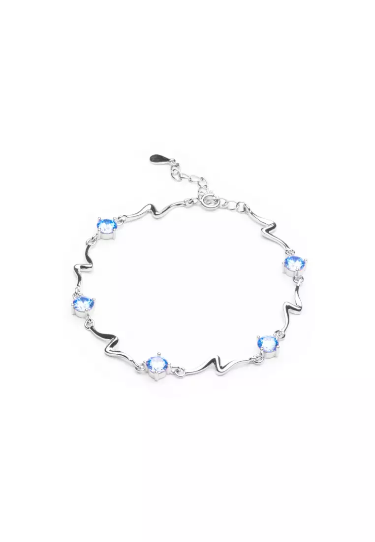 White deals silver bracelet