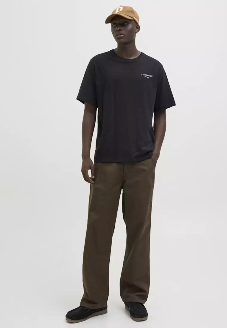 Jeff Monochrome Short Sleeves Crew Neck Tee