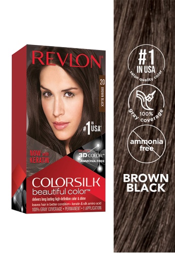 REVLON Colorsilk Beautiful Color Permanent Hair Color (Brown Black) |  ZALORA Philippines