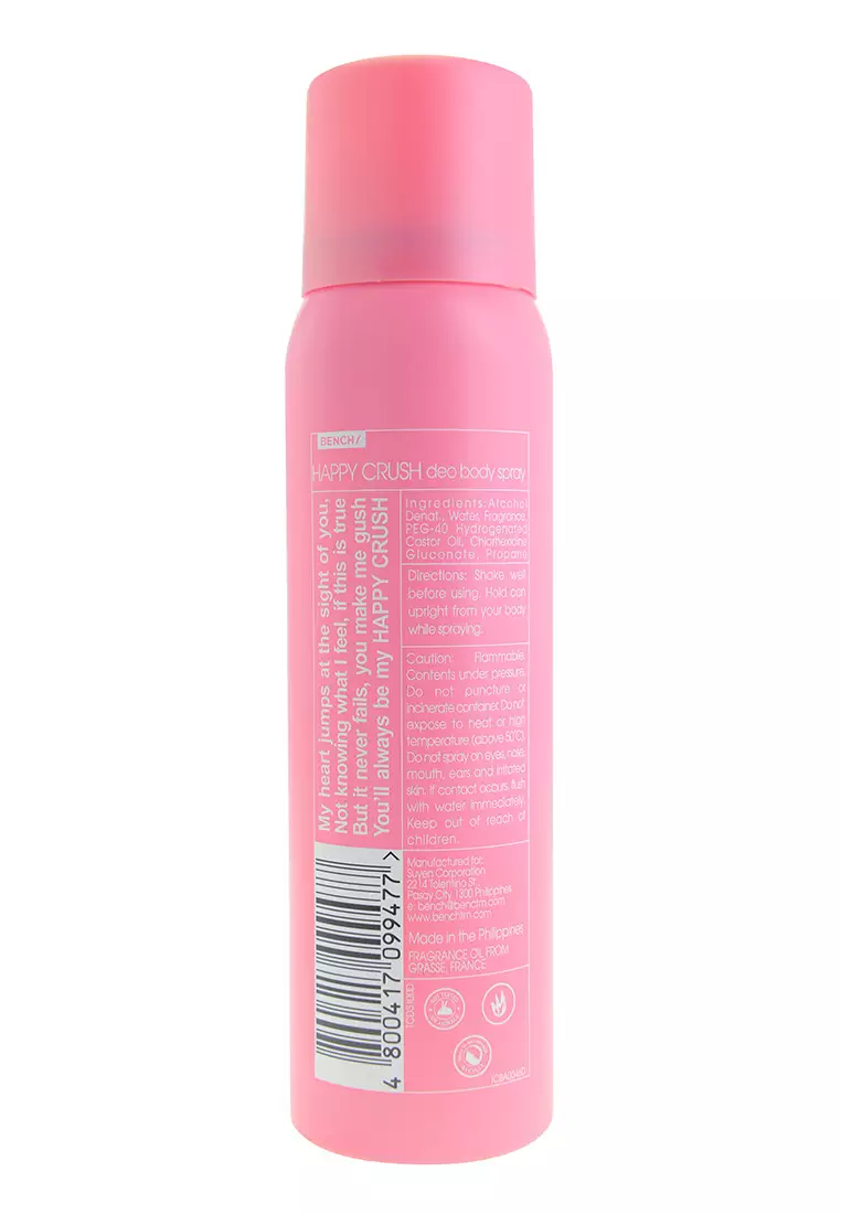 Buy BENCH Happy Crush 100ml Deo Body Spray 2024 Online ZALORA Philippines