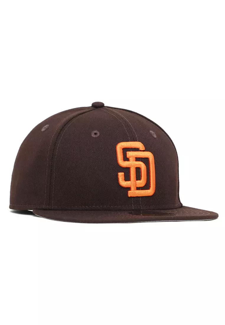 New Era 59FIFTY San Diego Padres Throwback Cooperstown Corduroy Fitted Hat Dark Navy